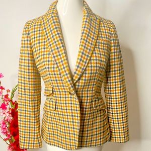 TALBOTS gingham blazer
